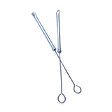 Maxbell 1 Pair Drum Wire Brushes Retractable Long Handle Jazz Drum Brushes Set Gifts Silver