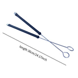 Maxbell 1 Pair Drum Wire Brushes Retractable Long Handle Jazz Drum Brushes Set Gifts Black