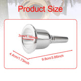 Maxbell Tuba Mouthpiece for Beginners Mouth Gift for Music Lovers Silver Plated