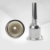 Maxbell Tuba Mouthpiece for Beginners Mouth Gift for Music Lovers Silver Plated