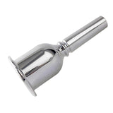 Maxbell Tuba Mouthpiece for Beginners Mouth Gift for Music Lovers Silver Plated