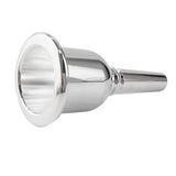 Maxbell Tuba Mouthpiece for Beginners Mouth Gift for Music Lovers Silver Plated