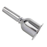Maxbell Tuba Mouthpiece for Beginners Mouth Gift for Music Lovers Silver Plated