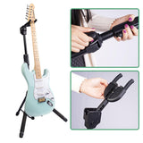Maxbell Tripod Guitar Stand Nonslip Concert Bass Stand for Music Store School Studio