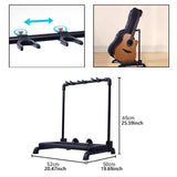 Maxbell 3 Rows Multi Guitar Stand Portable Stable Guitar Holder for Cello Banjo Home