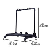 Maxbell 3 Rows Multi Guitar Stand Portable Stable Guitar Holder for Cello Banjo Home