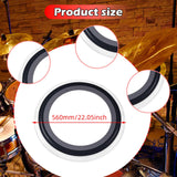 Maxbell Drumhead for Drums Tone Control Enhances Sound and Resonant DIY Ring 22 in