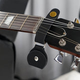 Maxbell Guitar Strap Lock with Guitar Picks Holder for Ukulele Acoustic Guitars Bass Black