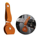 Maxbell Guitar Strap Lock with Guitar Picks Holder for Ukulele Acoustic Guitars Bass Brown