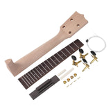 Maxbell DIY Ukulele Kit Creative Unfinished Ukulele Parts for Beginners Friends Kids