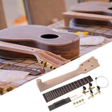 Maxbell DIY Ukulele Kit Creative Unfinished Ukulele Parts for Beginners Friends Kids