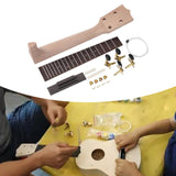 Maxbell DIY Ukulele Kit Creative Unfinished Ukulele Parts for Beginners Friends Kids