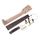 Maxbell DIY Ukulele Kit Creative Unfinished Ukulele Parts for Beginners Friends Kids