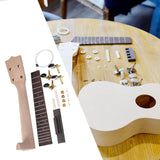 Maxbell DIY Ukulele Kit Creative Unfinished Ukulele Parts for Beginners Friends Kids