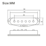 Maxbell Neck Humbucker Electric Guitar Pickup for Electric Guitar Musical Instrument argent