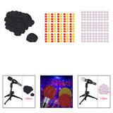 Maxbell 120Pcs Microphone Covers Replacement Universal Microphone Protection Sleeves black