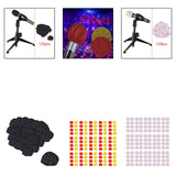 Maxbell 120Pcs Microphone Covers Replacement Universal Microphone Protection Sleeves black