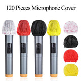 Maxbell 120Pcs Microphone Covers Replacement Universal Microphone Protection Sleeves black