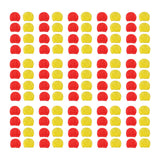 Maxbell 120Pcs Microphone Covers Replacement Universal Microphone Protection Sleeves red yellow