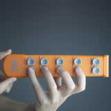 Maxbell Guitar Finger Strengthener Ergonomic Hand Exerciser for Piano Ukulele Guitar orange
