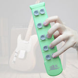 Maxbell Guitar Finger Strengthener Ergonomic Hand Exerciser for Piano Ukulele Guitar green