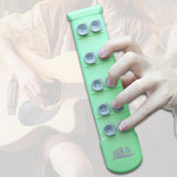 Maxbell Guitar Finger Strengthener Ergonomic Hand Exerciser for Piano Ukulele Guitar green