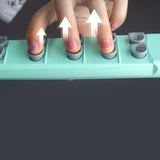 Maxbell Guitar Finger Strengthener Ergonomic Hand Exerciser for Piano Ukulele Guitar green