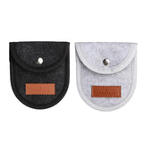 Maxbell Picks Storage Pouch Box Soft Portable Guitar Picks Holder for Kids Guitarist Black