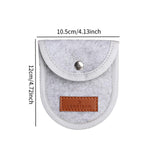 Maxbell Picks Storage Pouch Box Soft Portable Guitar Picks Holder for Kids Guitarist Gray