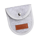 Maxbell Picks Storage Pouch Box Soft Portable Guitar Picks Holder for Kids Guitarist Gray