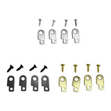 Maxbell Guitar Effects Pedal Mounting Kit Luthier Making Easy to Install Replacement Silver