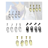 Maxbell Guitar Effects Pedal Mounting Kit Luthier Making Easy to Install Replacement Silver