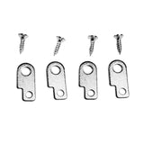 Maxbell Guitar Effects Pedal Mounting Kit Luthier Making Easy to Install Replacement Silver