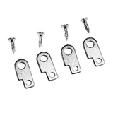 Maxbell Guitar Effects Pedal Mounting Kit Luthier Making Easy to Install Replacement Silver