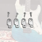 Maxbell Guitar Effects Pedal Mounting Kit Luthier Making Easy to Install Replacement Silver