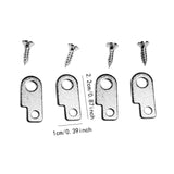 Maxbell Guitar Effects Pedal Mounting Kit Luthier Making Easy to Install Replacement Silver