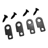 Maxbell Guitar Effects Pedal Mounting Kit Luthier Making Easy to Install Replacement Black