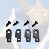 Maxbell Guitar Effects Pedal Mounting Kit Luthier Making Easy to Install Replacement Black