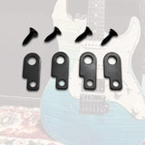 Maxbell Guitar Effects Pedal Mounting Kit Luthier Making Easy to Install Replacement Black