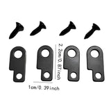 Maxbell Guitar Effects Pedal Mounting Kit Luthier Making Easy to Install Replacement Black