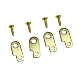 Maxbell Guitar Effects Pedal Mounting Kit Luthier Making Easy to Install Replacement Gold