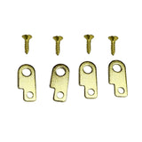 Maxbell Guitar Effects Pedal Mounting Kit Luthier Making Easy to Install Replacement Gold