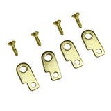 Maxbell Guitar Effects Pedal Mounting Kit Luthier Making Easy to Install Replacement Gold