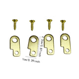 Maxbell Guitar Effects Pedal Mounting Kit Luthier Making Easy to Install Replacement Gold
