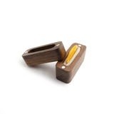 Maxbell Guitar Pick Box Storage Wooden Guitar Picks Case for Guitar Music Instrument
