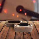 Maxbell Guitar Pick Box Storage Wooden Guitar Picks Case for Guitar Music Instrument