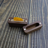 Maxbell Guitar Pick Box Storage Wooden Guitar Picks Case for Guitar Music Instrument