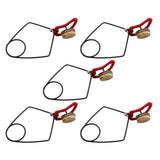 Maxbell 5Pcs Flute Button Key Pad Clips Steel Metal for Professional Musician Player