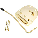 Maxbell Tremolo Bridge with Screw Single Rocker Metal Direct Replace with Whammy Bar Gold
