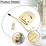 Maxbell Tremolo Bridge with Screw Single Rocker Metal Direct Replace with Whammy Bar Gold